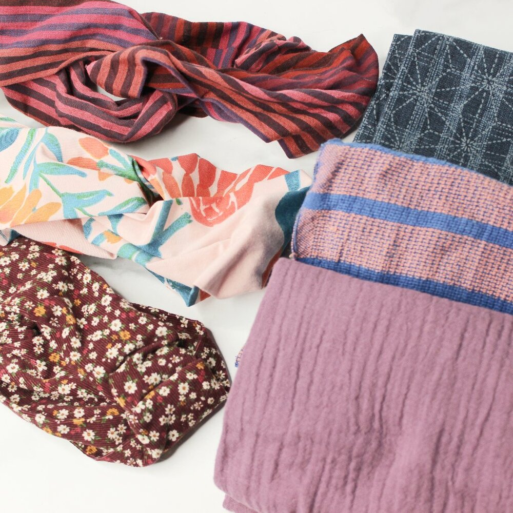 Headband Bundle of 6 - Twist Turban Wrap Boho Hippie Set